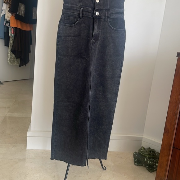 STEVE MADDEN BLACK DENIM MAXI DRESS - Picture 8 of 8
